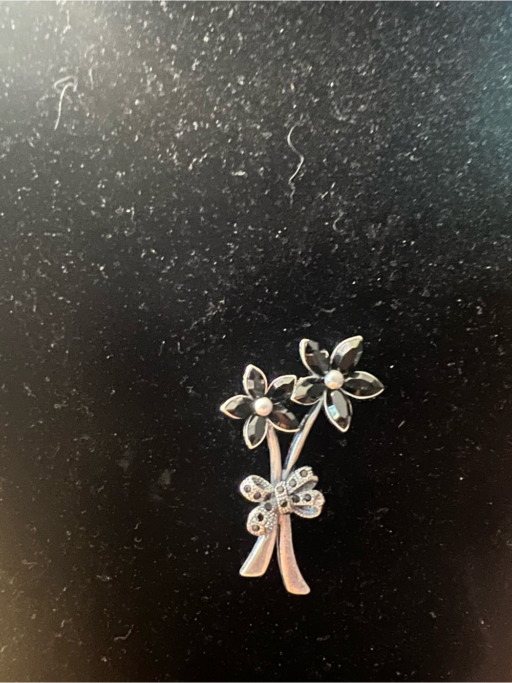 Sarah Coventry Silver Floral Bow Brooch